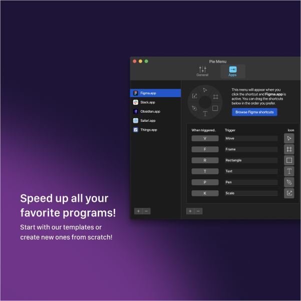 Pie Menu - Speed up all your favorite programs!